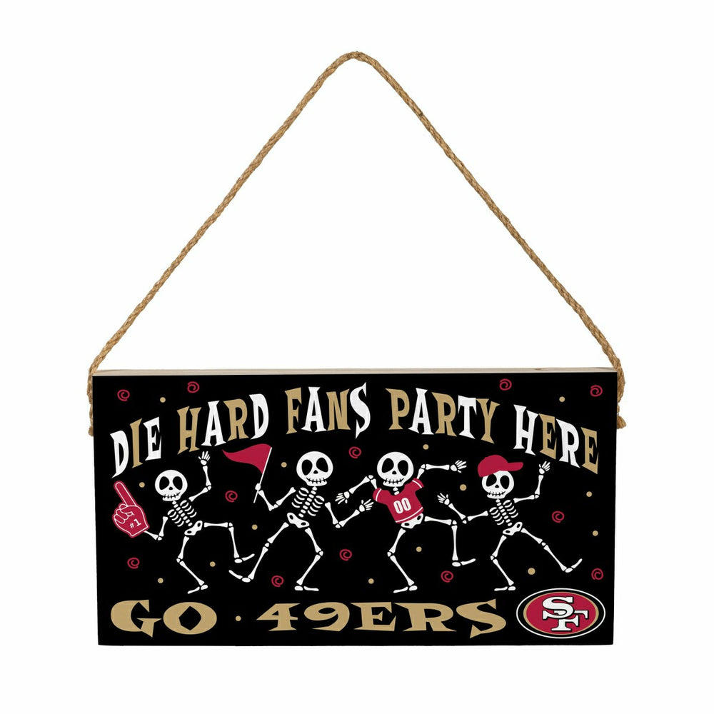 San Francisco 49ers Halloween Wood Wall Sign, 6x11 - NFL Home