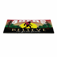 San Francisco 49ers Bigfoot PVC Mat, 28"x16" - NFL