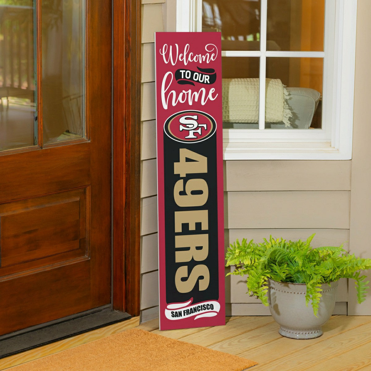 47" Double Sided Leaner, San Francisco 49ers, Halloween - NFL Home