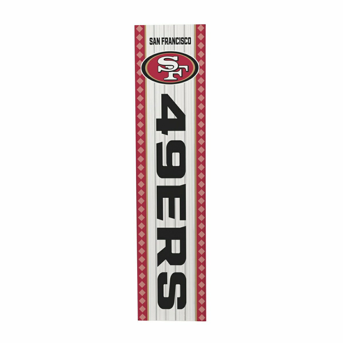 47" Double Sided Leaner, San Francisco 49ers, Christmas - NFL Home