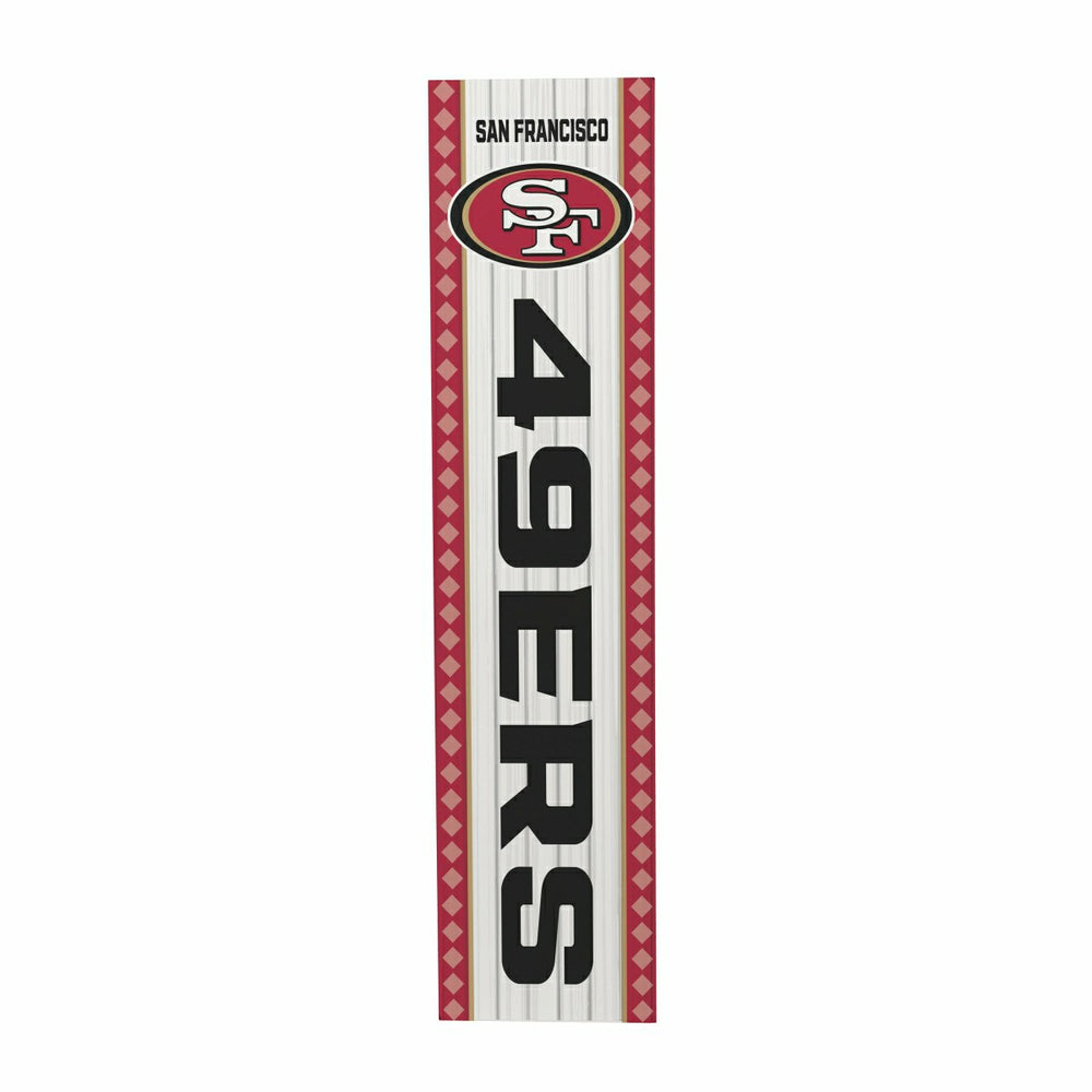 47" Double Sided Leaner, San Francisco 49ers, Christmas - NFL Home