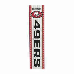 47" Double Sided Leaner, San Francisco 49ers, Christmas - NFL Home
