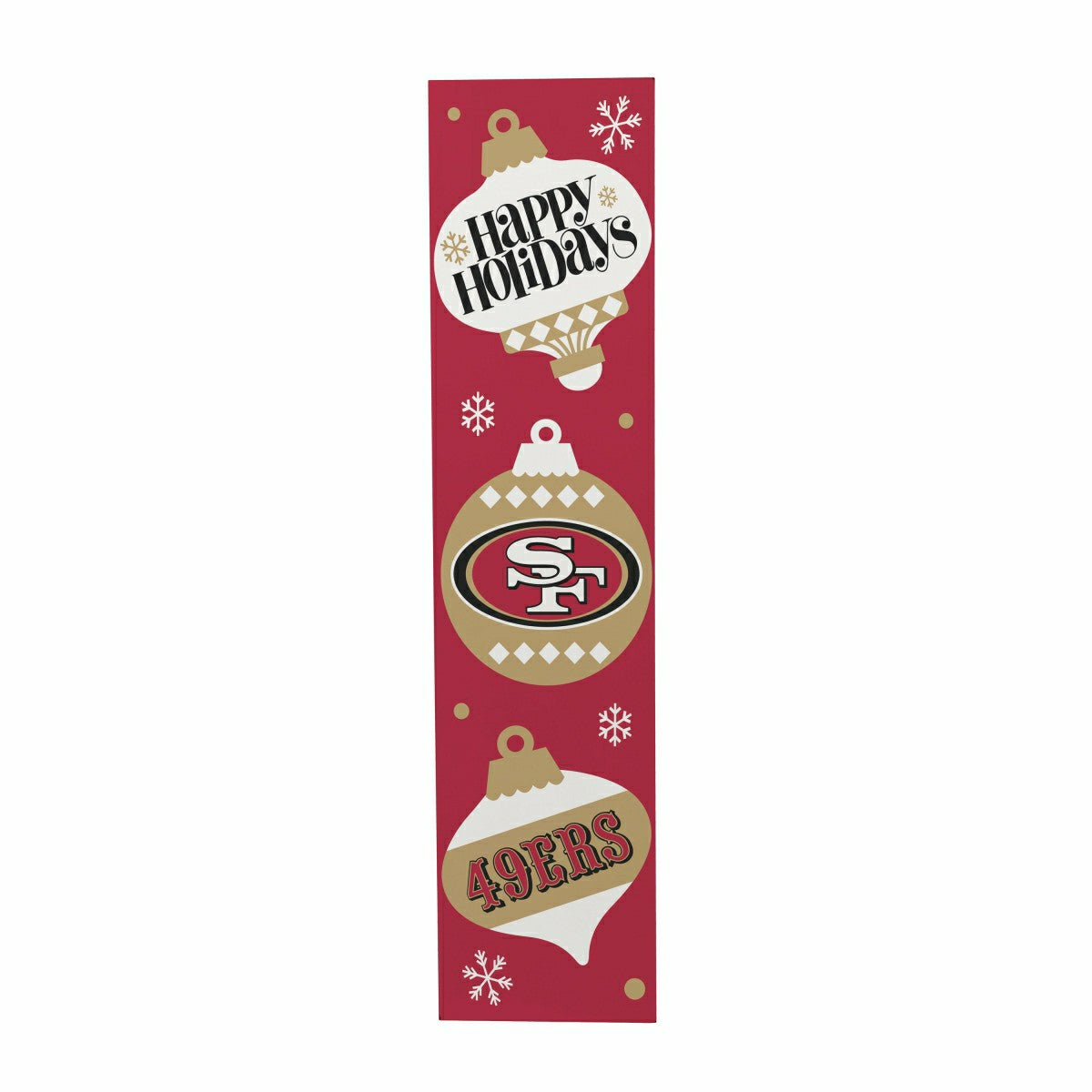 47" Double Sided Leaner, San Francisco 49ers, Christmas - NFL Home