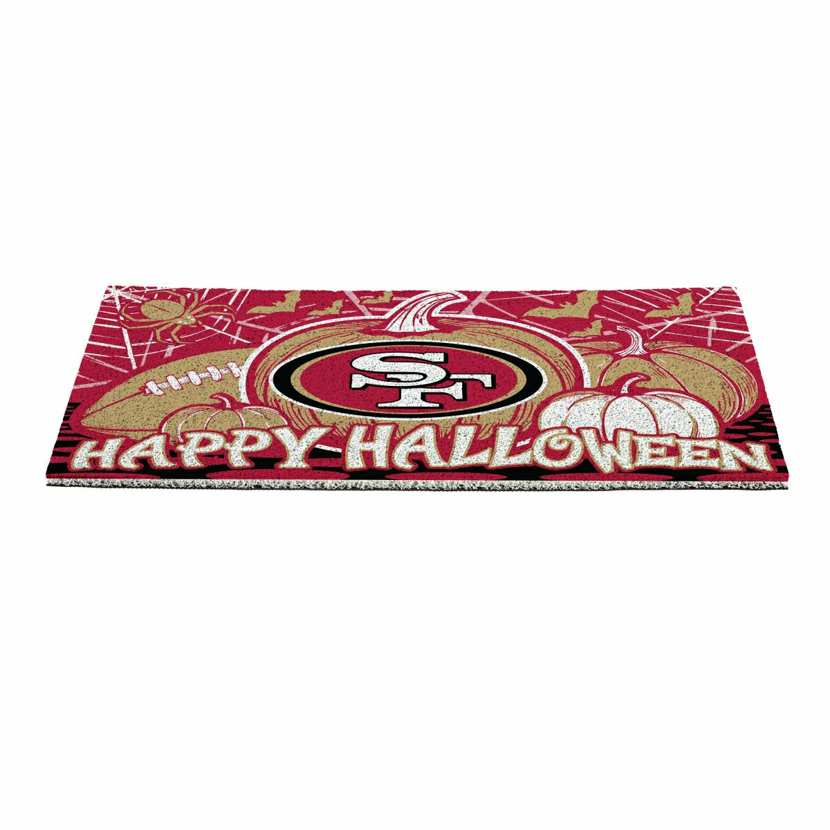 San Francisco 49ers Halloween PVC Mat, 28"x16" - NFL