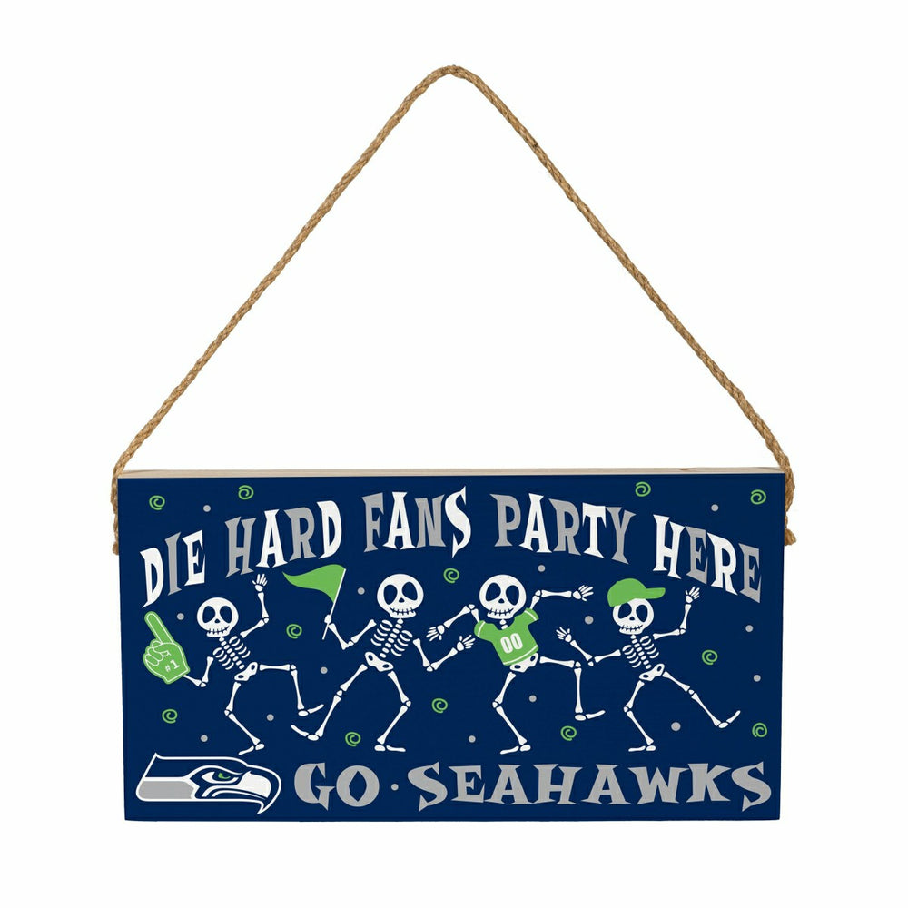 Seattle Seahawks Halloween Wood Wall Sign, 6x11 - NFL Home
