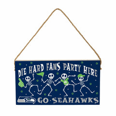 Seattle Seahawks Halloween Wood Wall Sign, 6x11 - NFL Home
