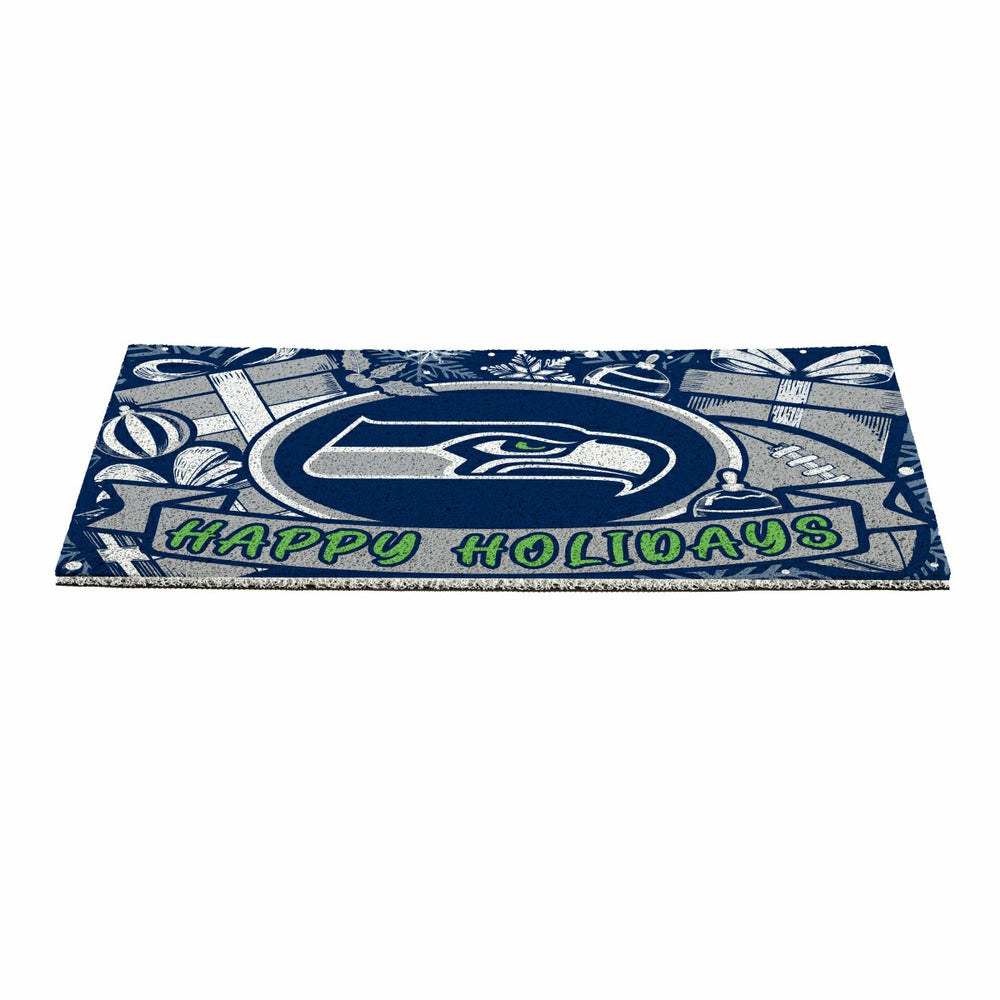Seattle Seahawks Holiday PVC Mat, 28"x16" - NFL