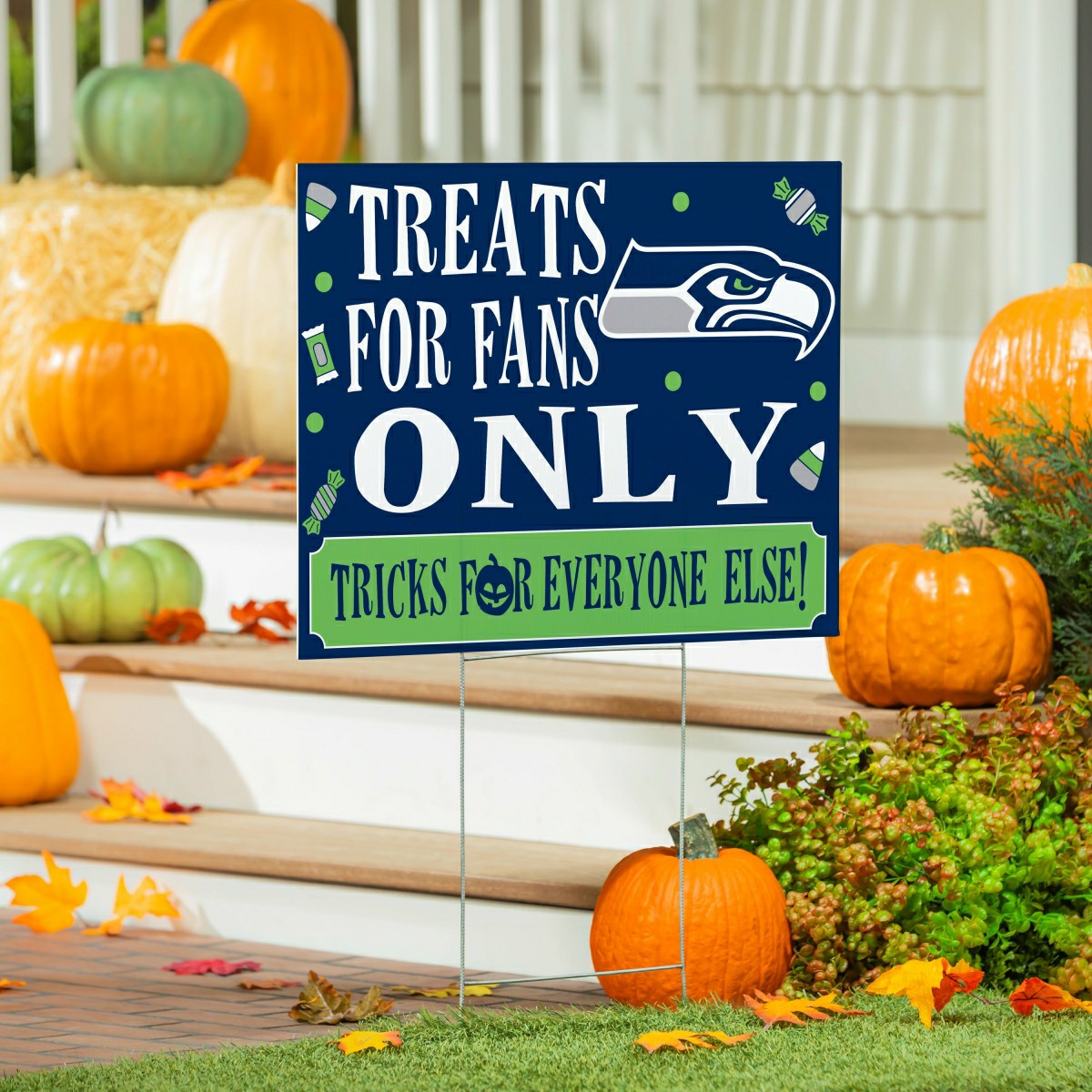 Seattle Seahawks Yard Sign, Halloween Treats for Fans - NFL Home