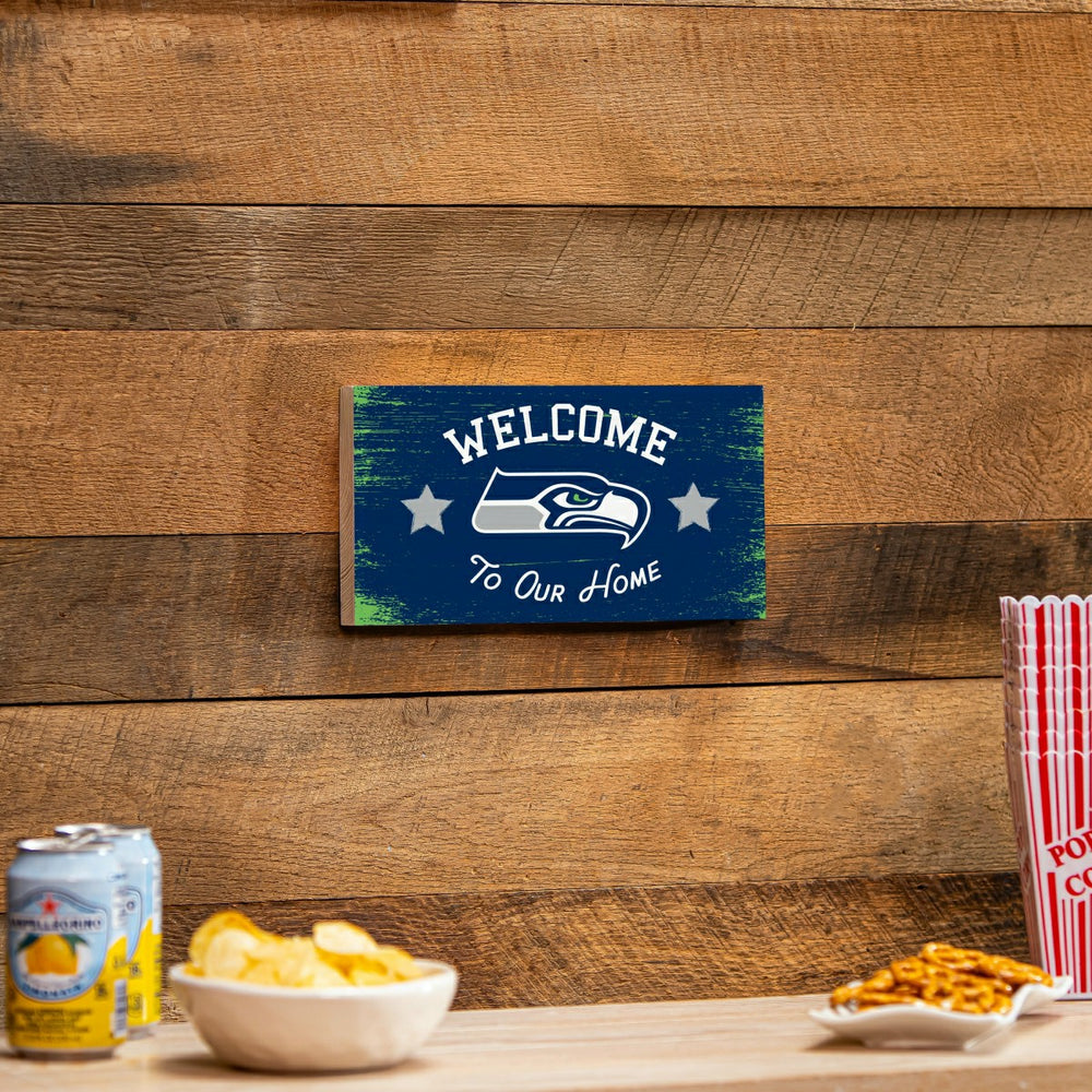 Seattle Seahawks Wood Wall Sign, 6x11 - NFL Home