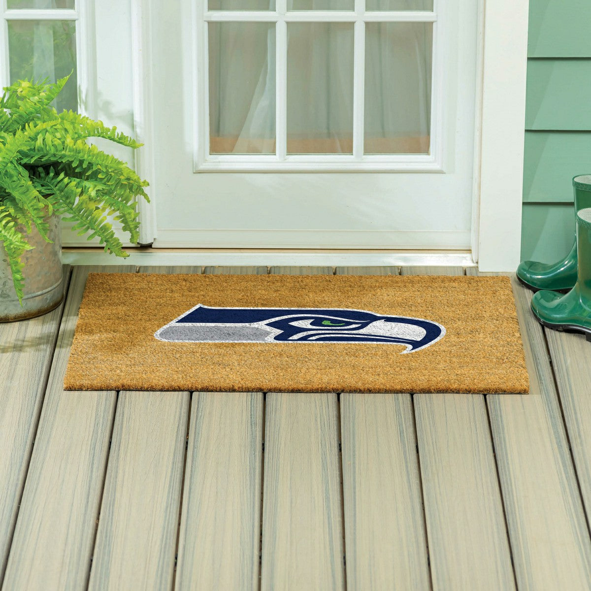 Seattle Seahawks Large Full Color Coir Mat, 36"x24" - NFL