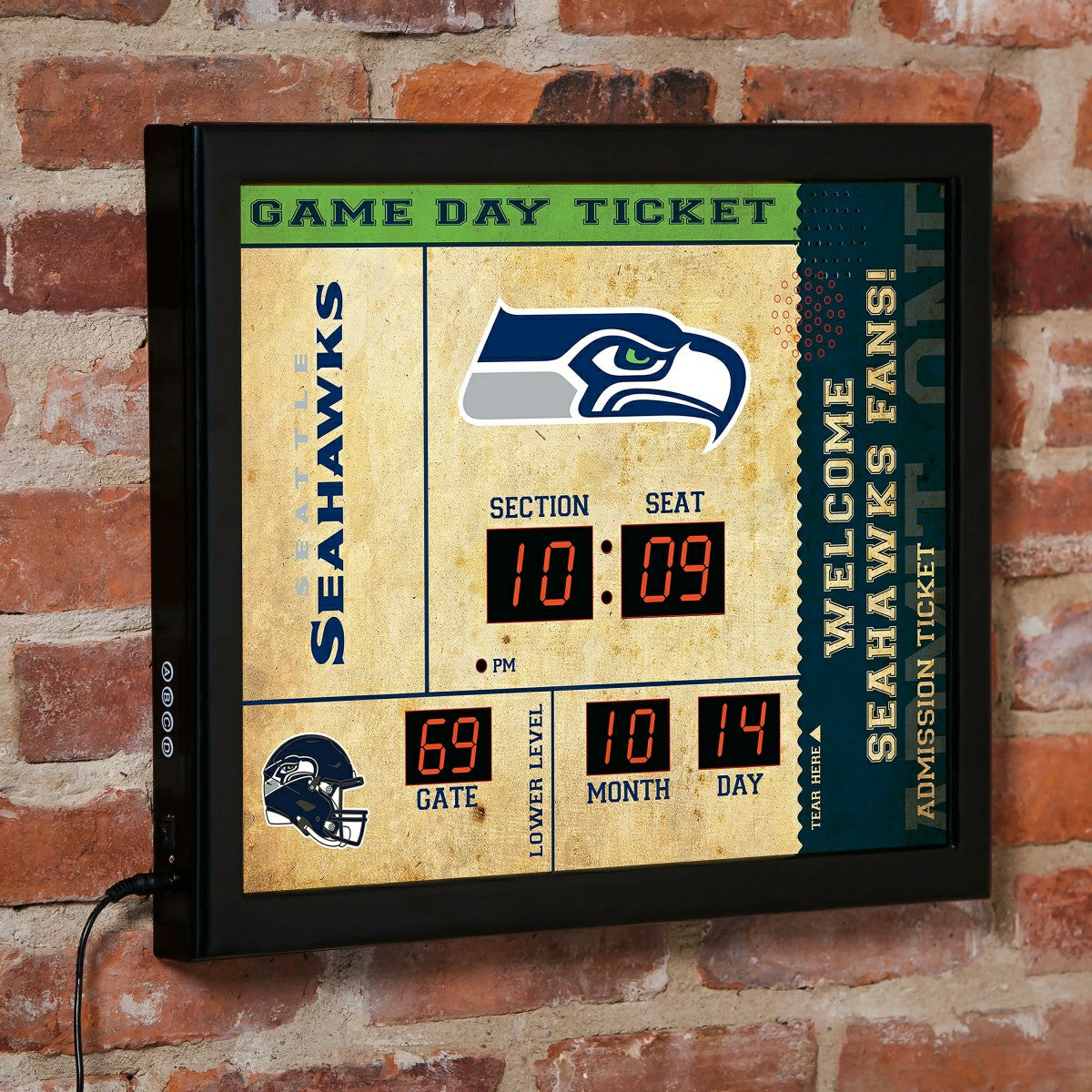 Scoreboard Wall Clock, Seattle Seahawks - NFL Home