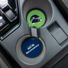 Seattle Seahawks Car Coaster Set, 2pc - NFL