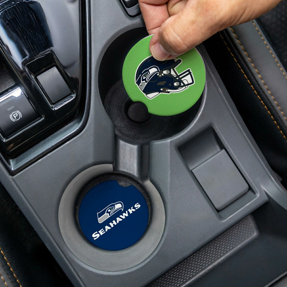 Seattle Seahawks Car Coaster Set, 2pc - NFL