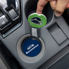 Seattle Seahawks Car Coaster Set, 2pc - NFL