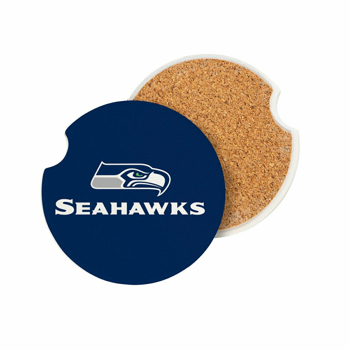 Seattle Seahawks Car Coaster Set, 2pc - NFL