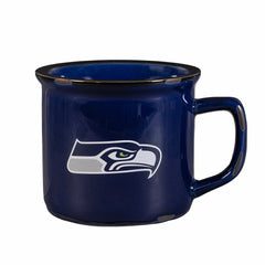 Seattle Seahawks Ceramic Camp Cup with Enamel Finish, 14oz - NFL
