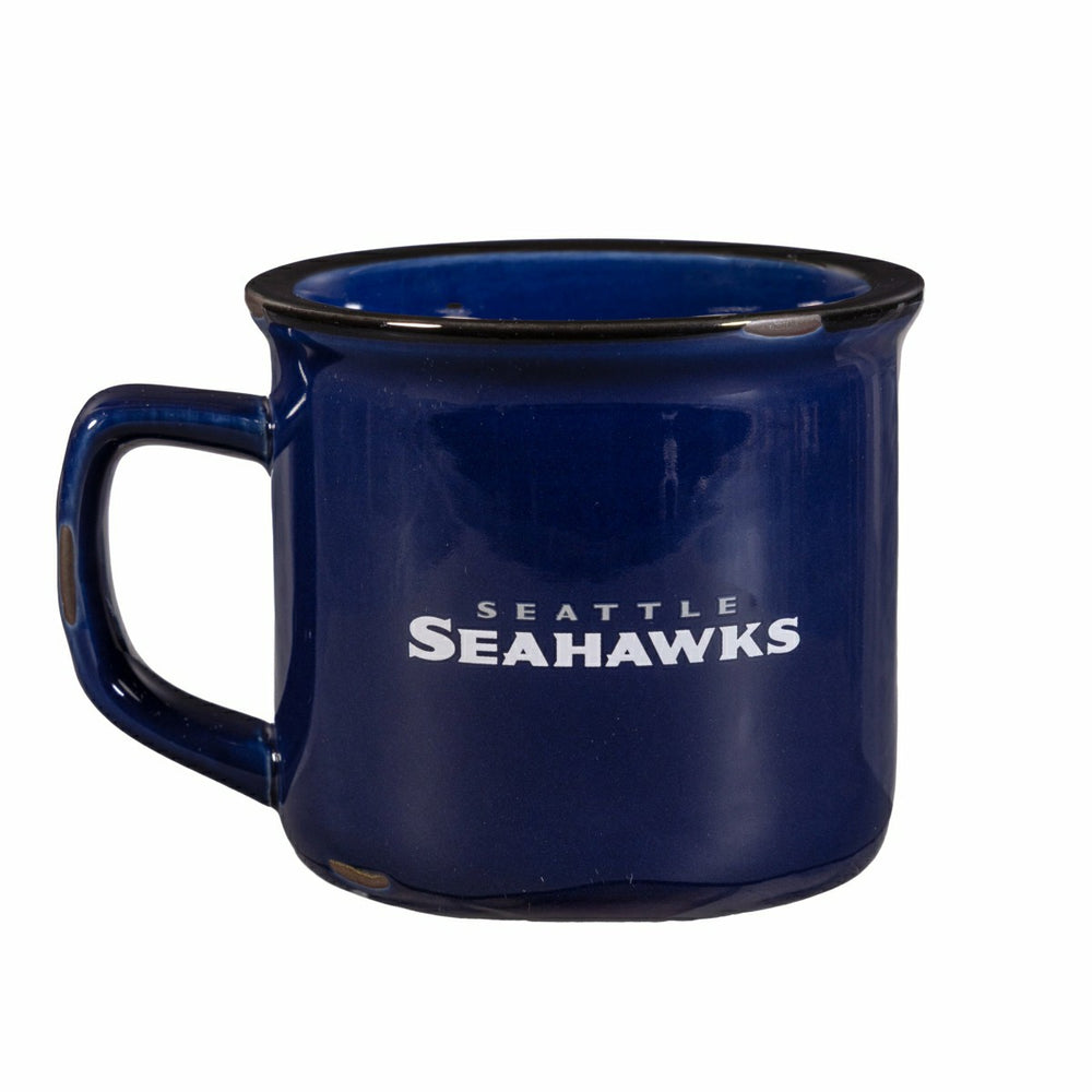 Seattle Seahawks Ceramic Camp Cup with Enamel Finish, 14oz - NFL