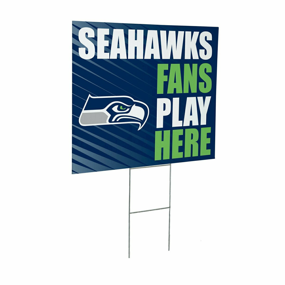 Seattle Seahawks Coroplast Yard Sign "Fans Play Here" - NFL Home