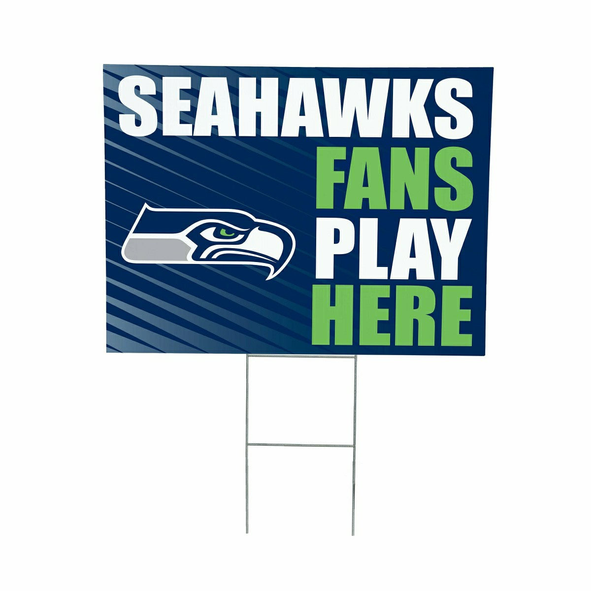 Seattle Seahawks Coroplast Yard Sign "Fans Play Here" - NFL Home