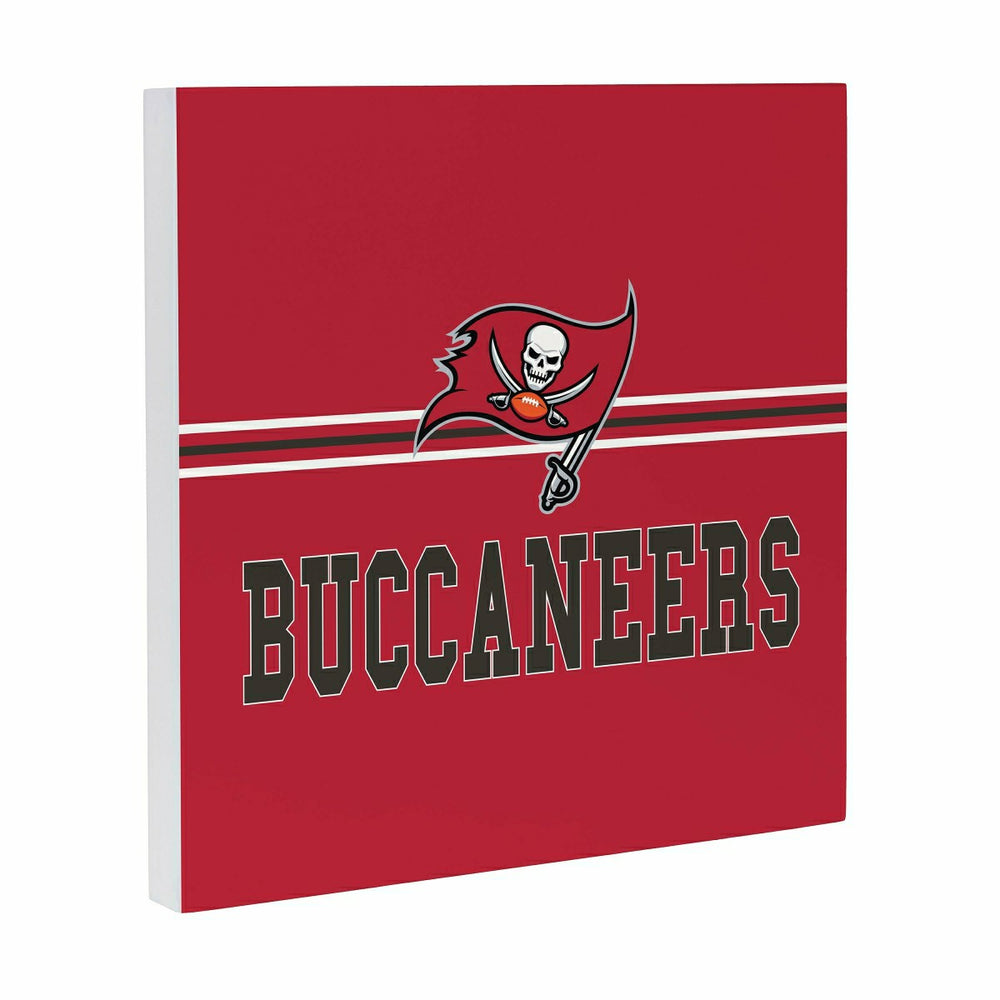 Tampa Bay Buccaneers Wood Wall Sign, 12x12 - NFL Home