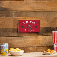 Tampa Bay Buccaneers Wood Wall Sign, 6x11 - NFL Home