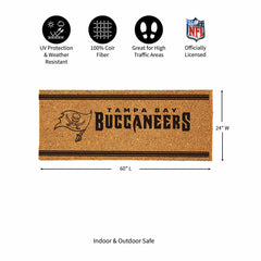 Tampa Bay Buccaneers Extra Large One Color Coir Mat, 60"x24" - NFL