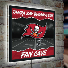 Tampa Bay Buccaneers 23"H x 23"L LED Wall Decor, Edgelite, Square - NFL