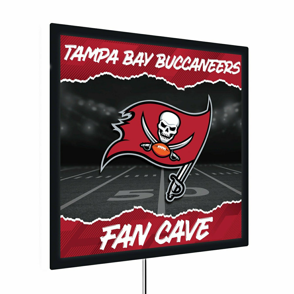 Tampa Bay Buccaneers 23"H x 23"L LED Wall Decor, Edgelite, Square - NFL