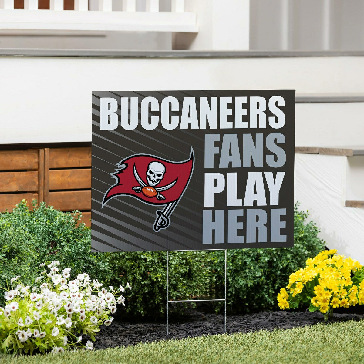 Tampa Bay Buccaneers Coroplast Yard Sign "Fans Play Here" - NFL Home