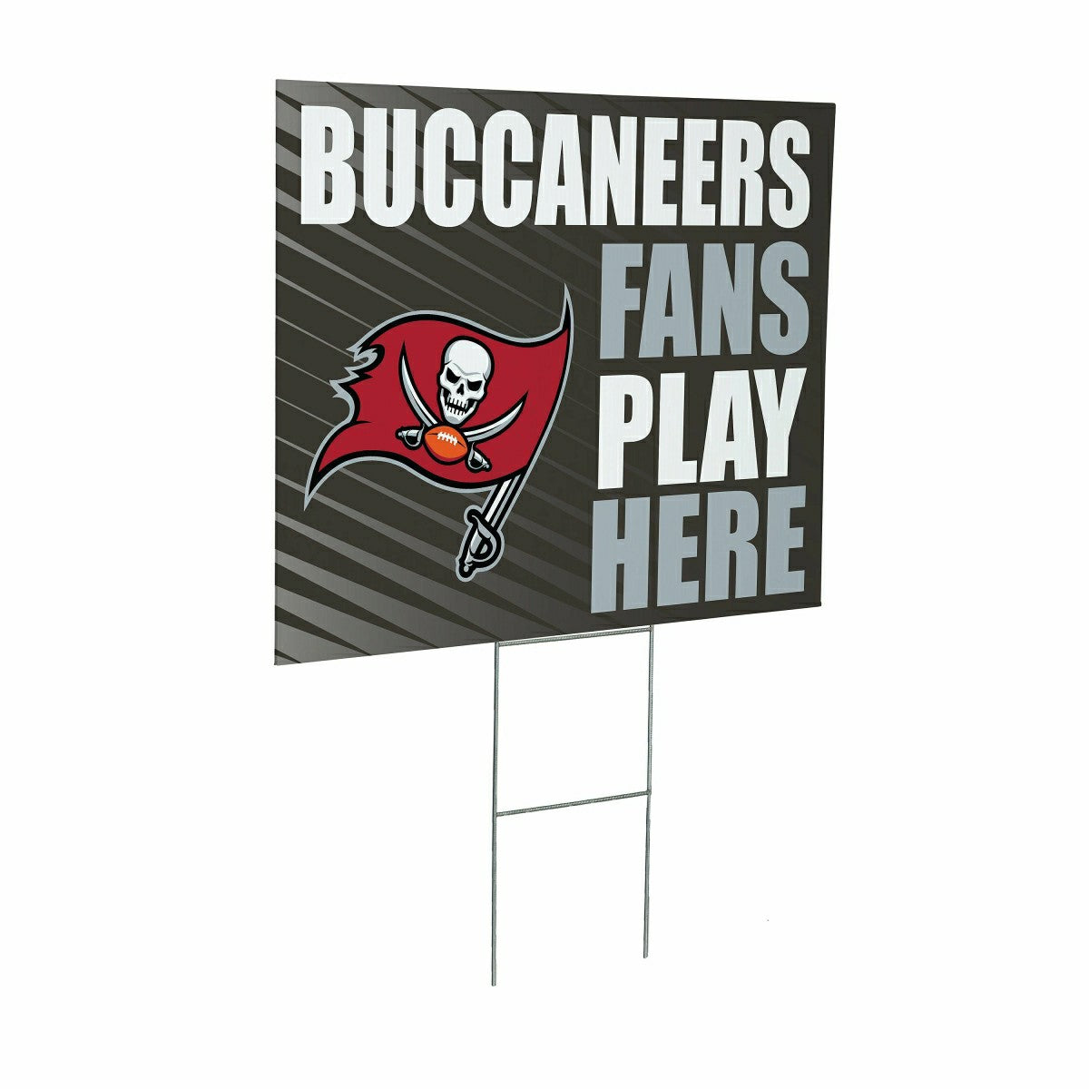 Tampa Bay Buccaneers Coroplast Yard Sign "Fans Play Here" - NFL Home