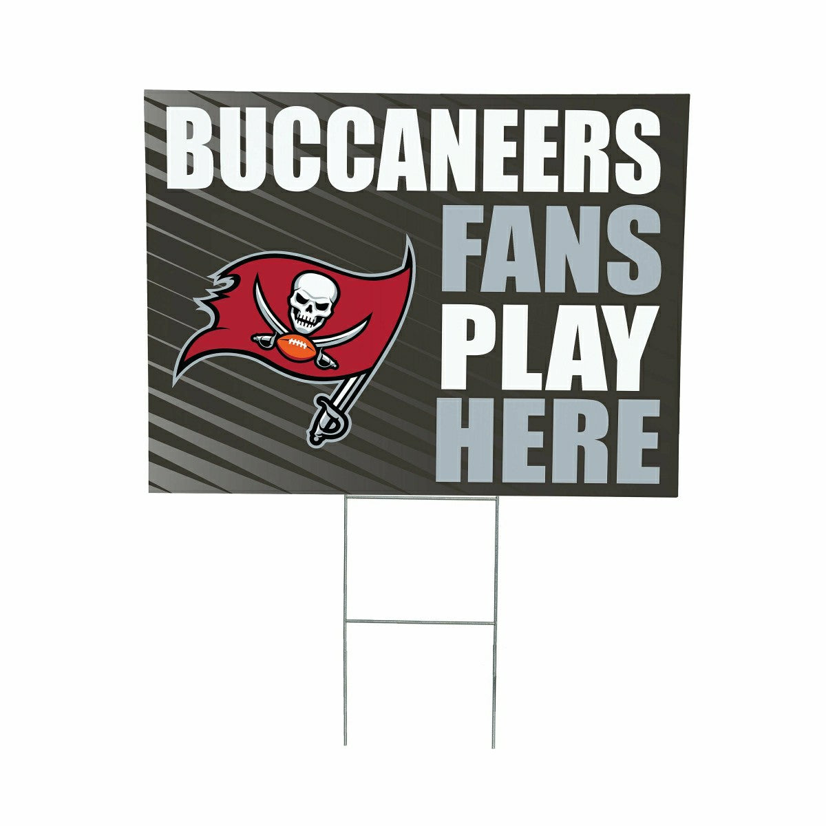 Tampa Bay Buccaneers Coroplast Yard Sign "Fans Play Here" - NFL Home