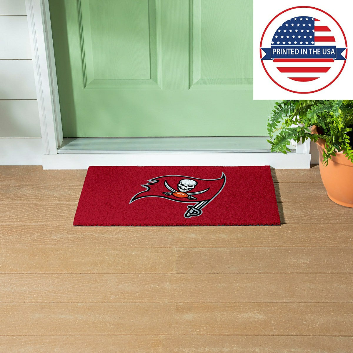 Full Color PVC Mat, 16" x 28", Tampa Bay Buccaneers - NFL