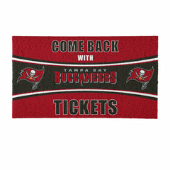 28" x 16" PVC Trapper Mat, Come Back with Tickets, Tampa Bay Buccaneer - NFL