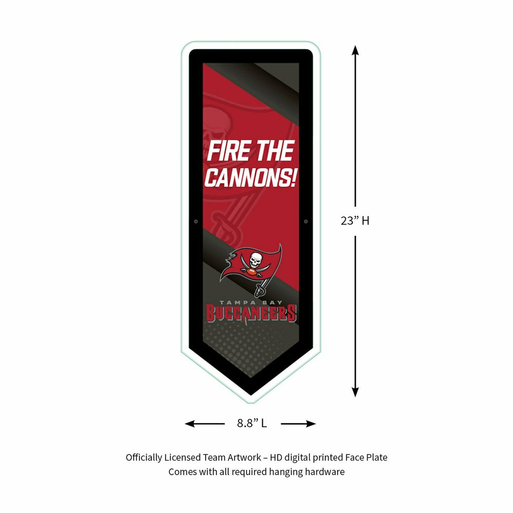 LED Wall Decor, Pennant, Tampa Bay Buccaneers - NFL Home