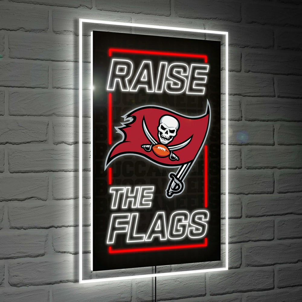 Tampa Bay Buccaneers NFL Football Rectangle Neolite LED Decor - NFL Home