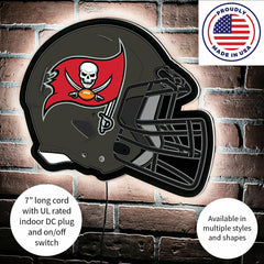 LED Wall Decor, Helmet, Tampa Bay Buccaneers - NFL Home