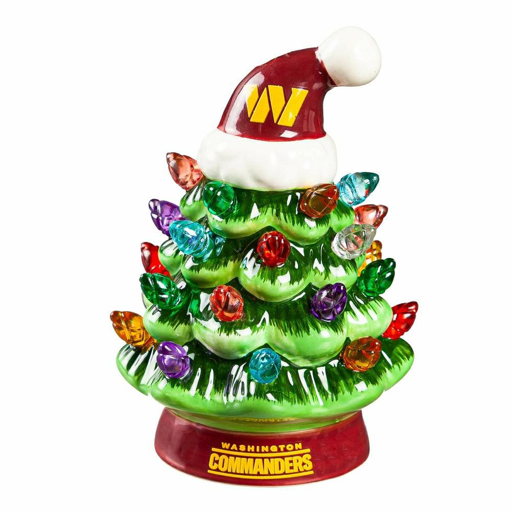 4" Mini LED Tabletop Christmas Tree, Set of 2, Washington Commanders - NFL Home