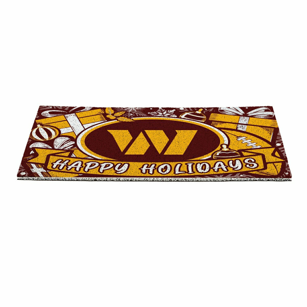 Washington Commanders Holiday PVC Mat, 28"x16" - NFL