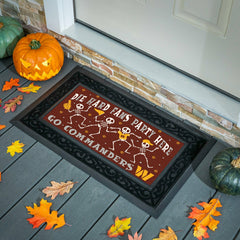 Washington Commanders Flocked Coir Halloween Sassafras Switch Mat, 22" - NFL