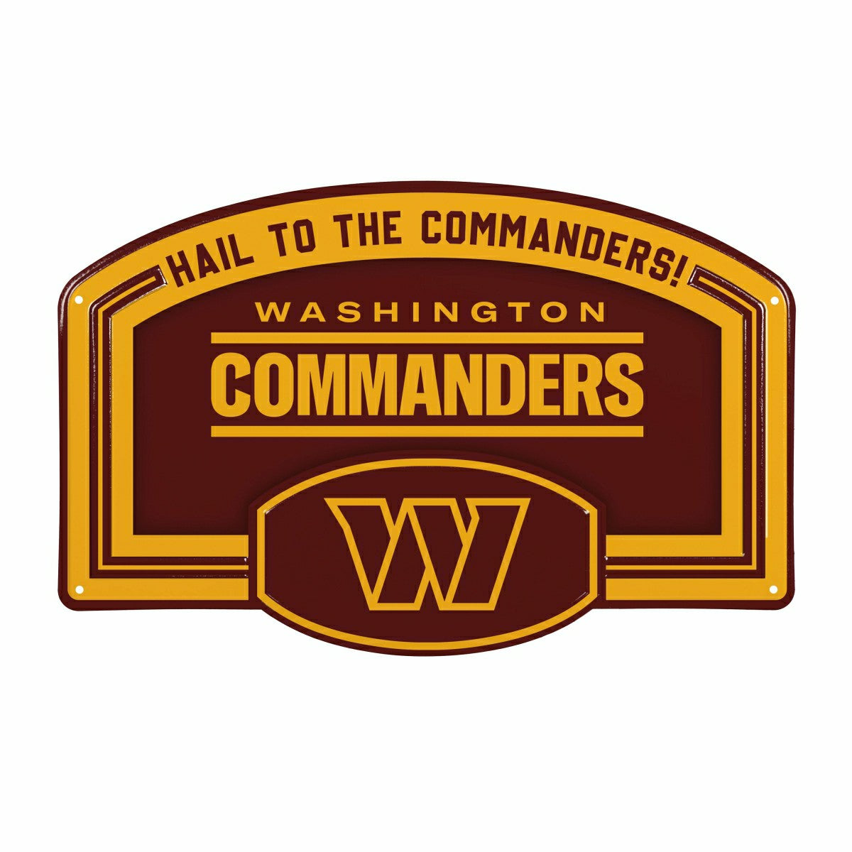 Washington Commanders USA Embossed Steel Wall Sign, 11" x 17" - NFL Home