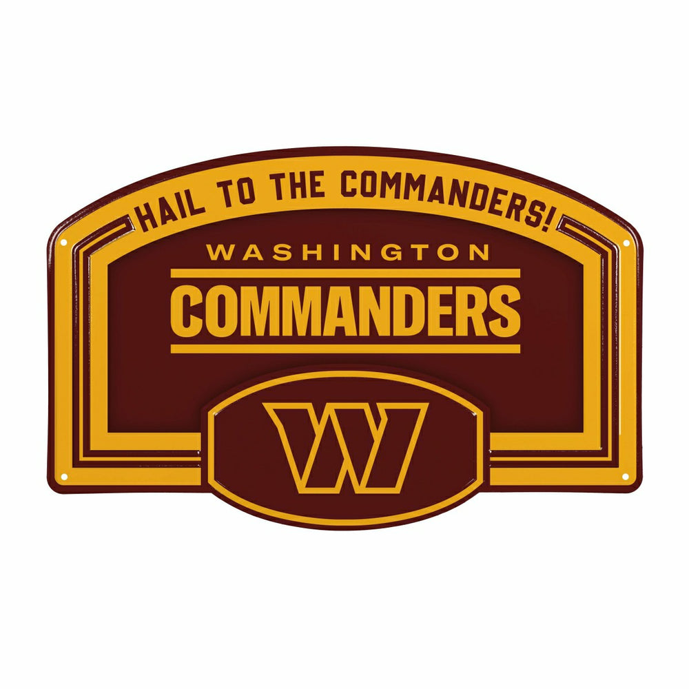 Washington Commanders USA Embossed Steel Wall Sign, 11" x 17" - NFL Home