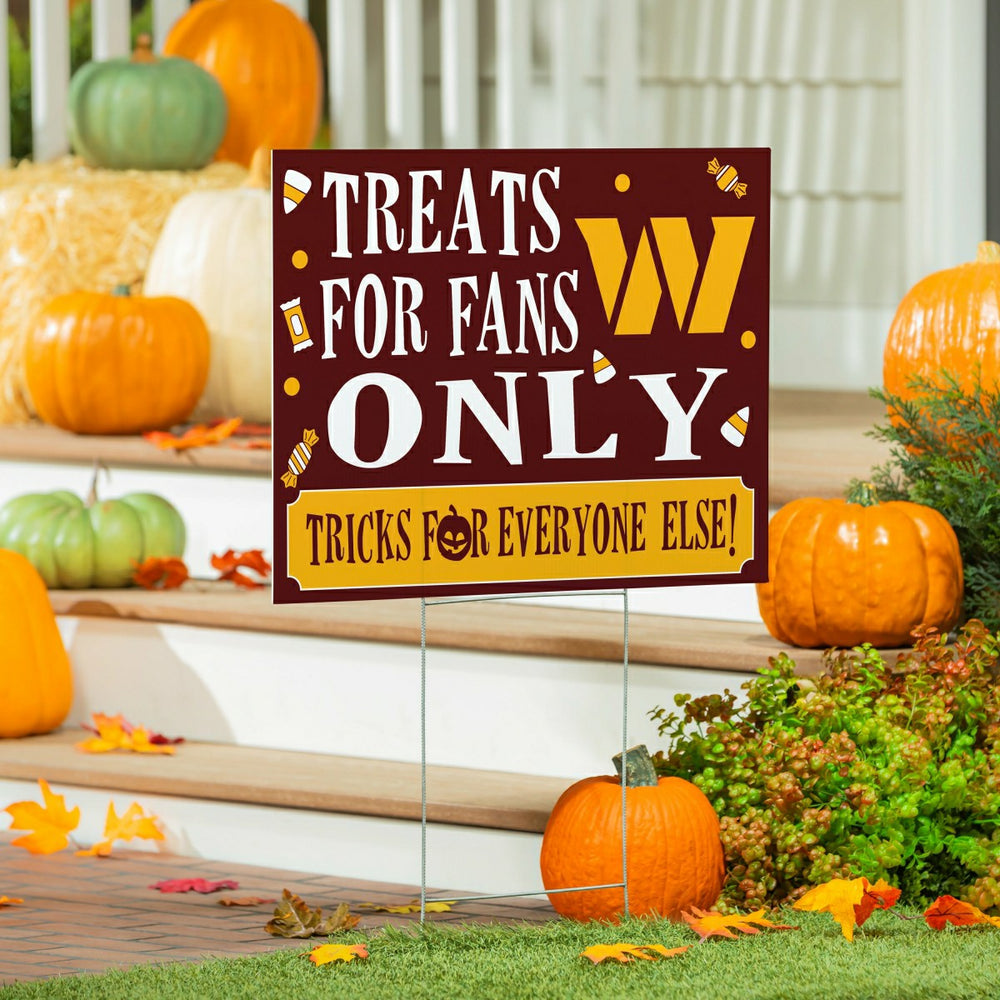 Washington Commanders Yard Sign, Halloween Treats for Fans - NFL Home