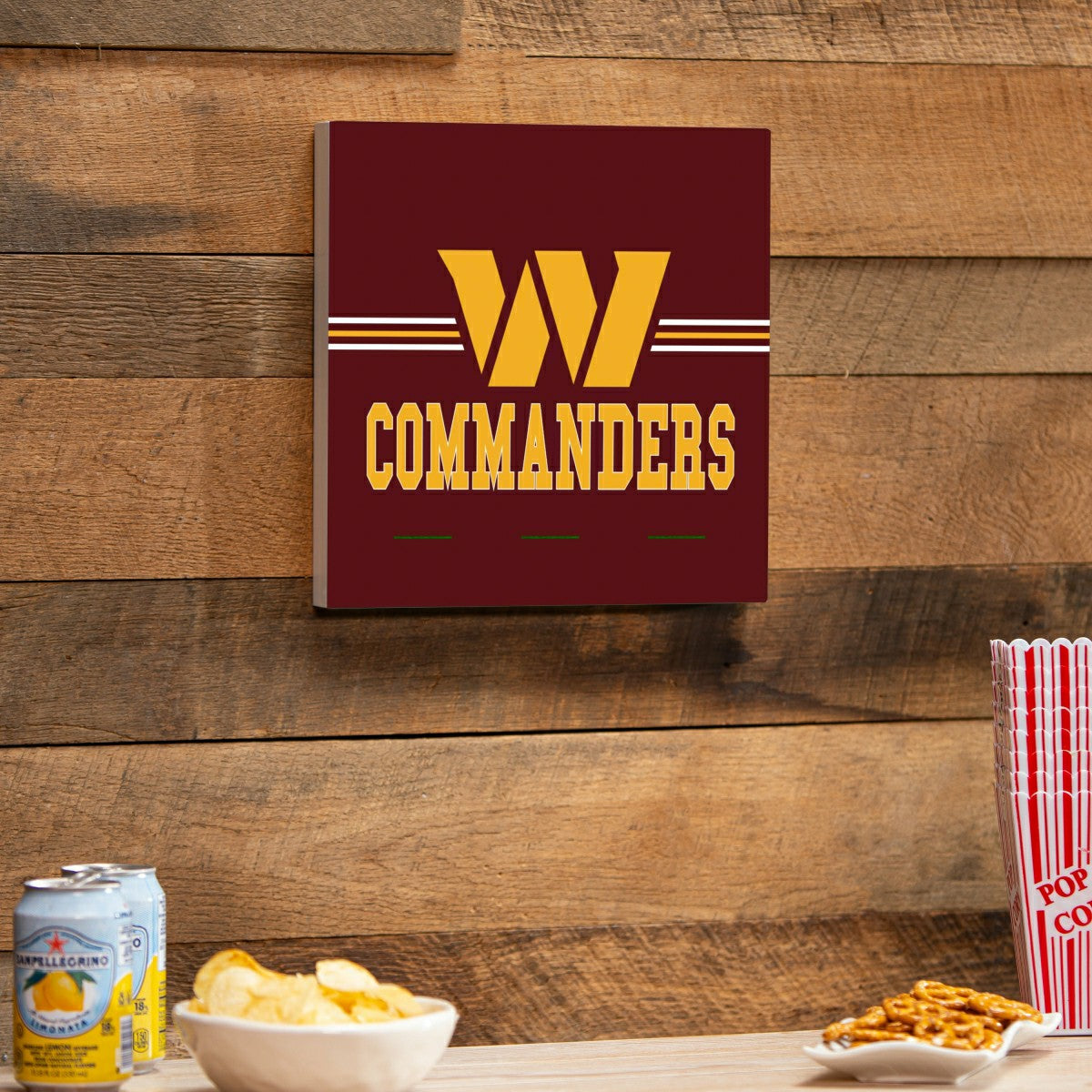 Washington Commanders Wood Wall Sign, 12x12 - NFL Home