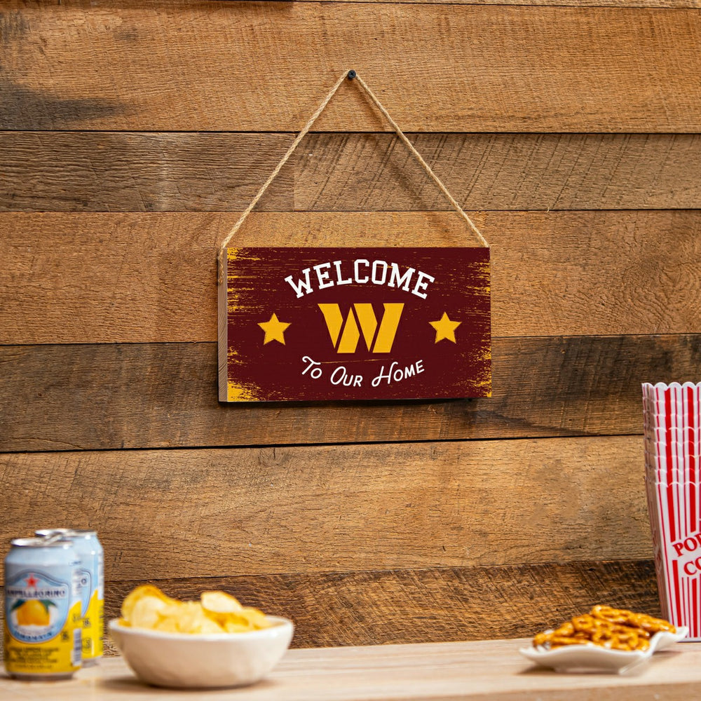 Washington Commanders Wood Wall Sign, 6x11 - NFL Home