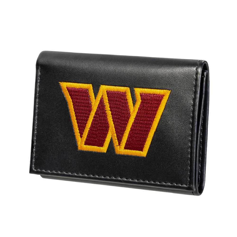 Washington Commanders Black Tri-Fold Embroidered Wallet w/ RFID Blocking - NFL Home