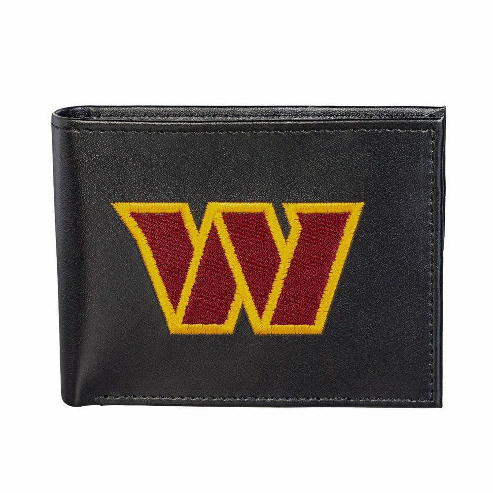 Washington Commanders Black Bi-Fold Embroidered Wallet w/ RFID Blocking - NFL Home