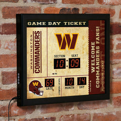 Scoreboard Wall Clock, Washington Commanders - NFL Home