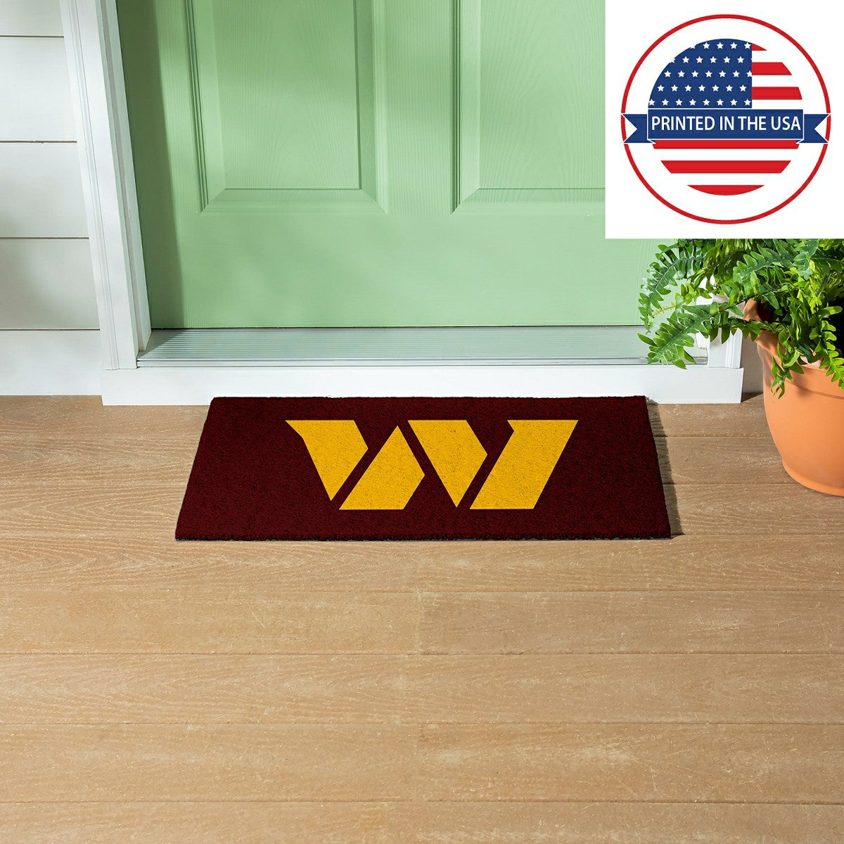 Full Color PVC Mat, 16" x 28", Washington Commanders - NFL