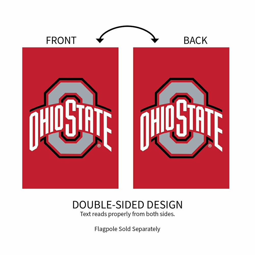 Ohio State University Applique House Flag - Home Collegiate