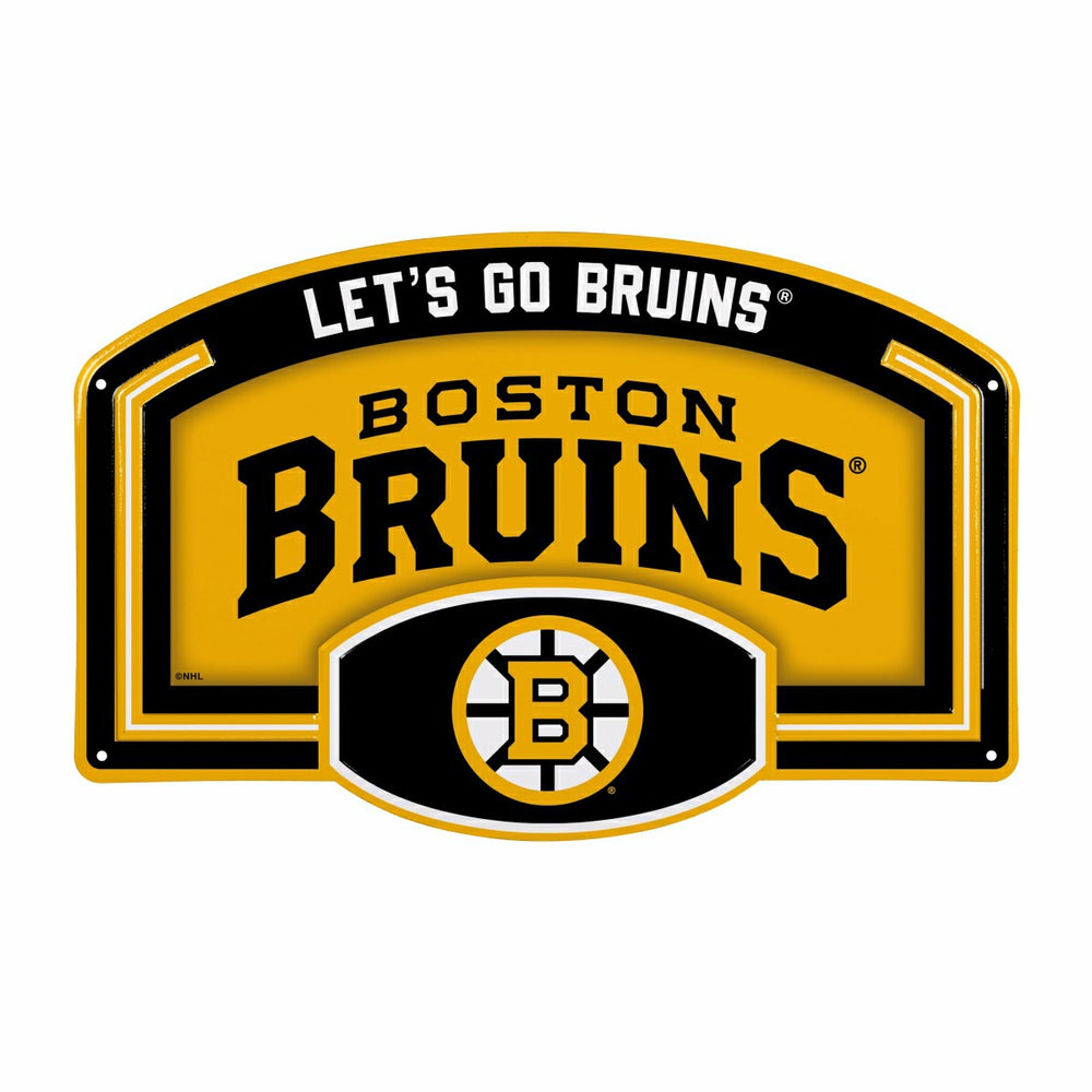 Boston Bruins USA Embossed Steel Wall Sign, 11" x 17" - NHL Home